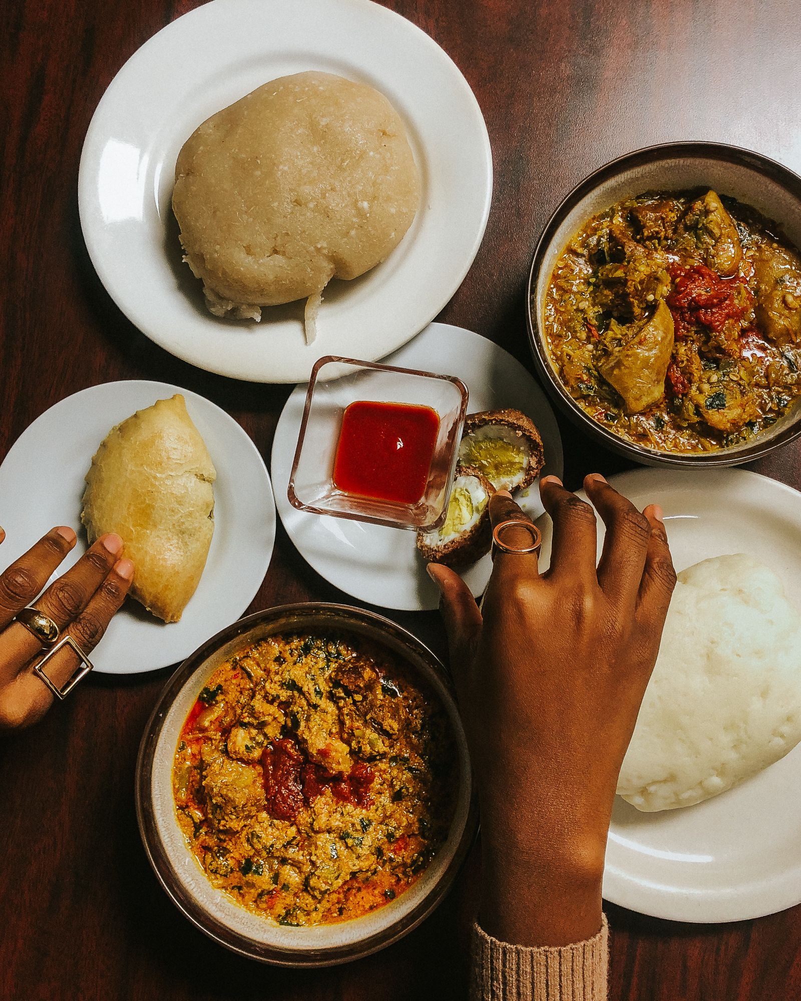Nigerian Yoruba family food